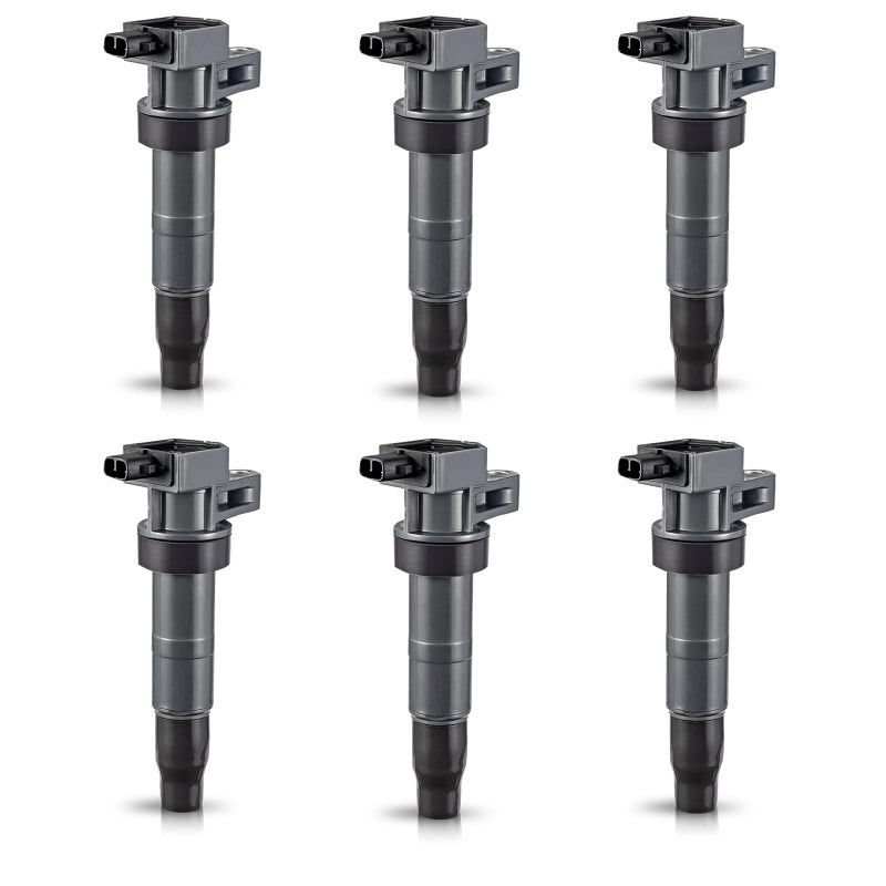 ENA Set of 6 Ignition Coil 3.3L 3.8L V6 Compatible with Hyundai Kia Genesis Azera Santa Fe Sonata Veracruz Sedona Sorento Cadenza Borrego Amanti Replace for 273013C000 UF546 C1544 GN10560 - Image 1